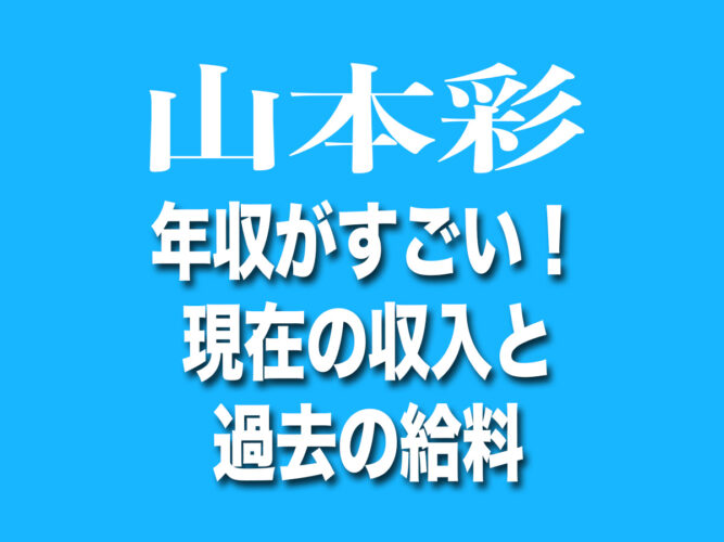 山本彩　年収