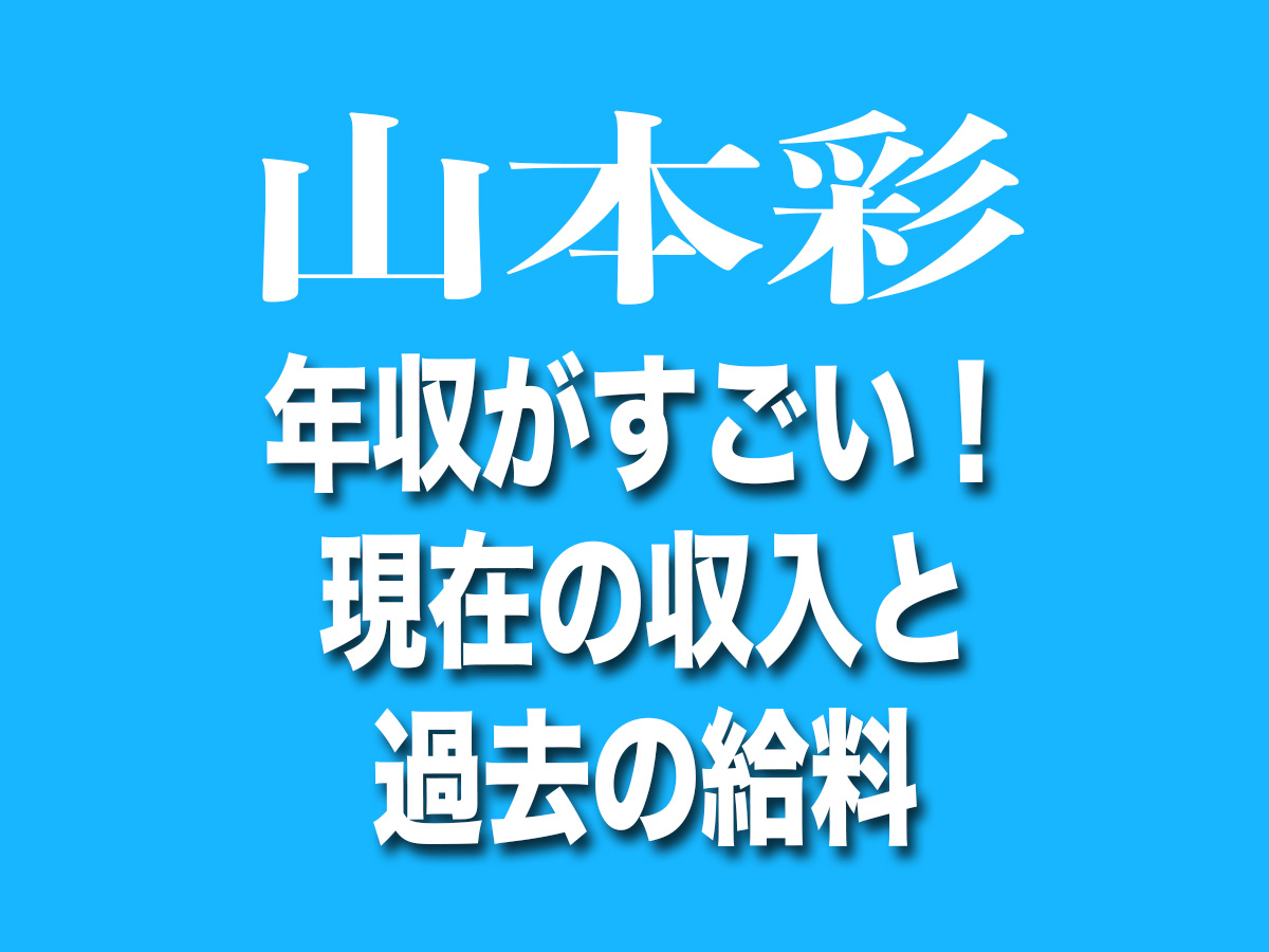 山本彩　年収